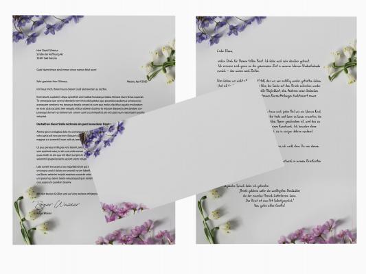 Spring Flowers Stationery  Writing paper